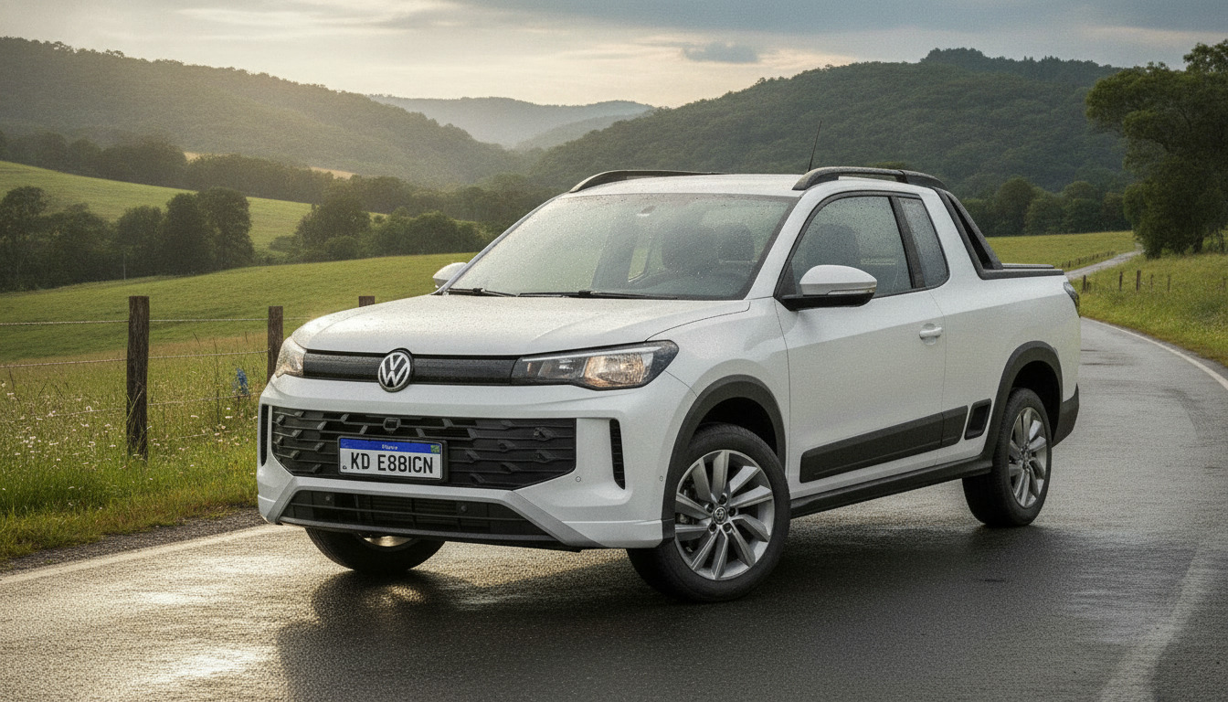 Nova Volkswagen Tukan: picape nacional em testes desafia a Fiat Strada