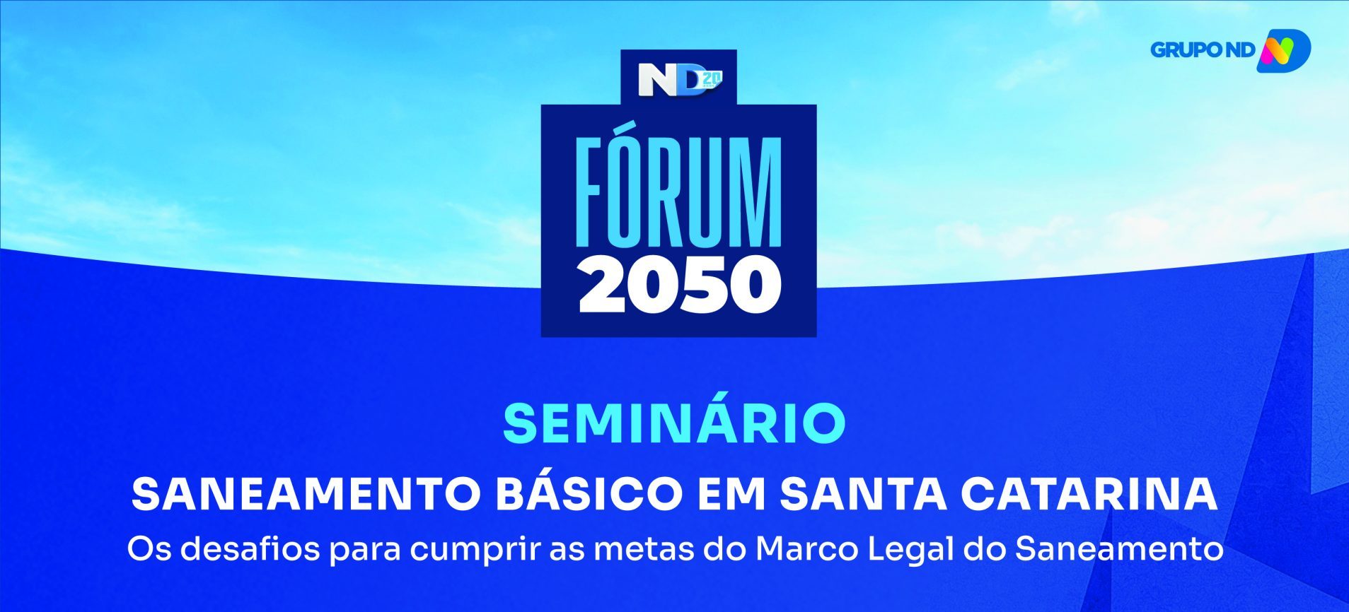 Jornal ND promove seminário para debater futuro do saneamento básico em Santa Catarina