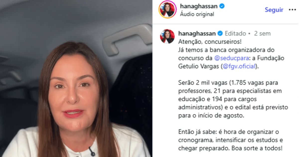 Seduc PA: concurso com 2 mil vagas e edital em agosto tem FGV como banca organizadora